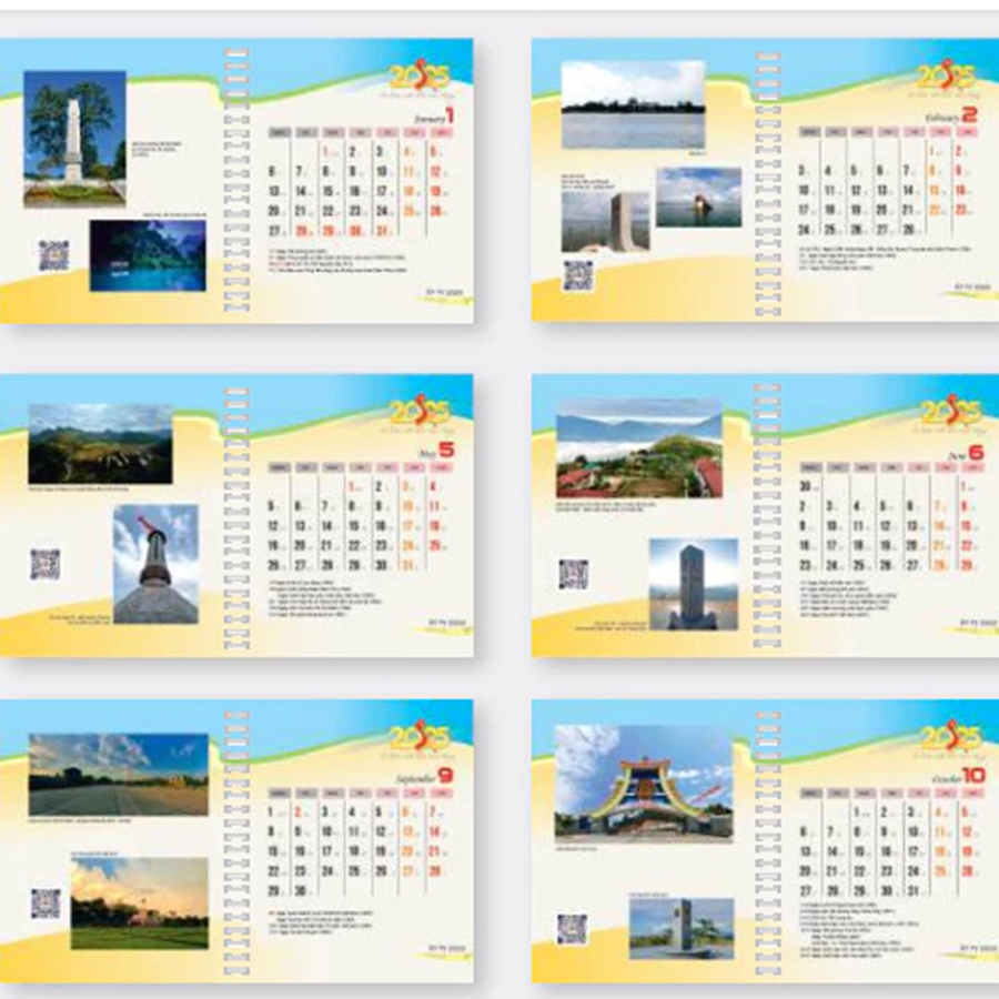 Lịch Bàn Tuần 2025 - Tự Hào Một Dải Non Sông