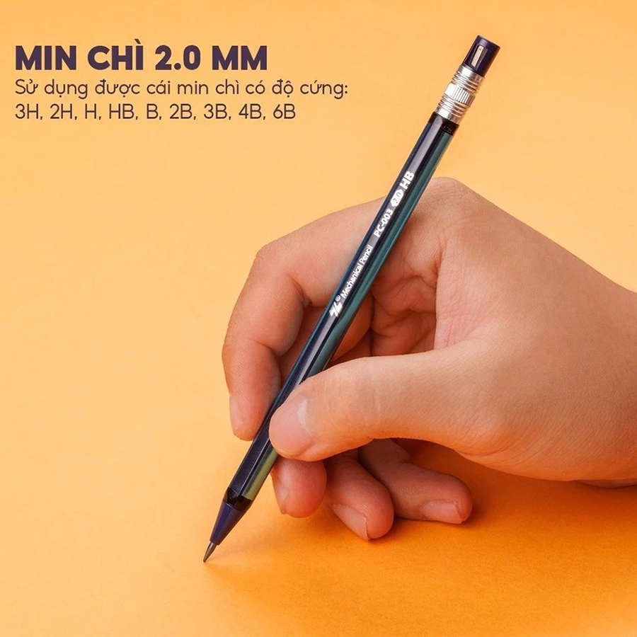 Bút Chì Bấm Mechanical Thiên Long Pc-003, 2.0 mm