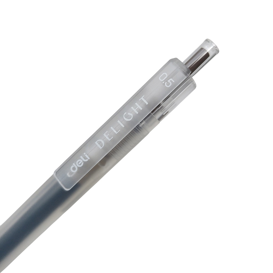 Combo 5 Bút Gel Bấm Deli EG118-Br Màu Nâu 0.5mm