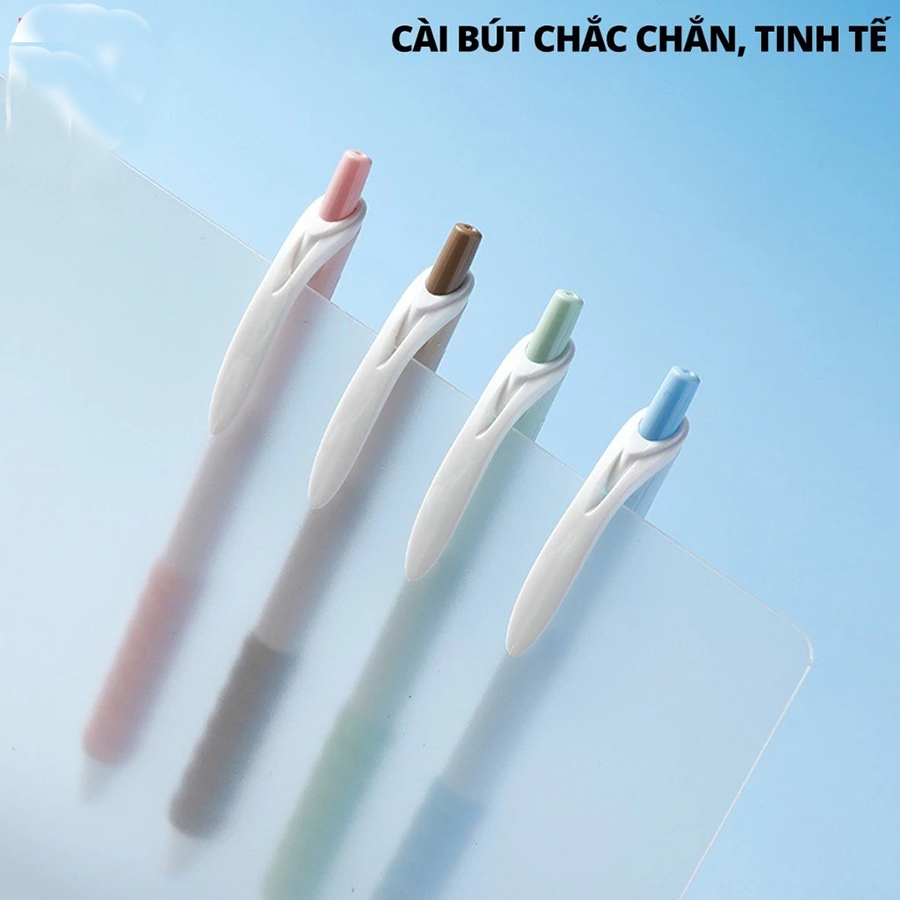 Combo 5 Bút Gel Deli EG611X Mùi Thơm Dâu Màu Đen 0.5mm