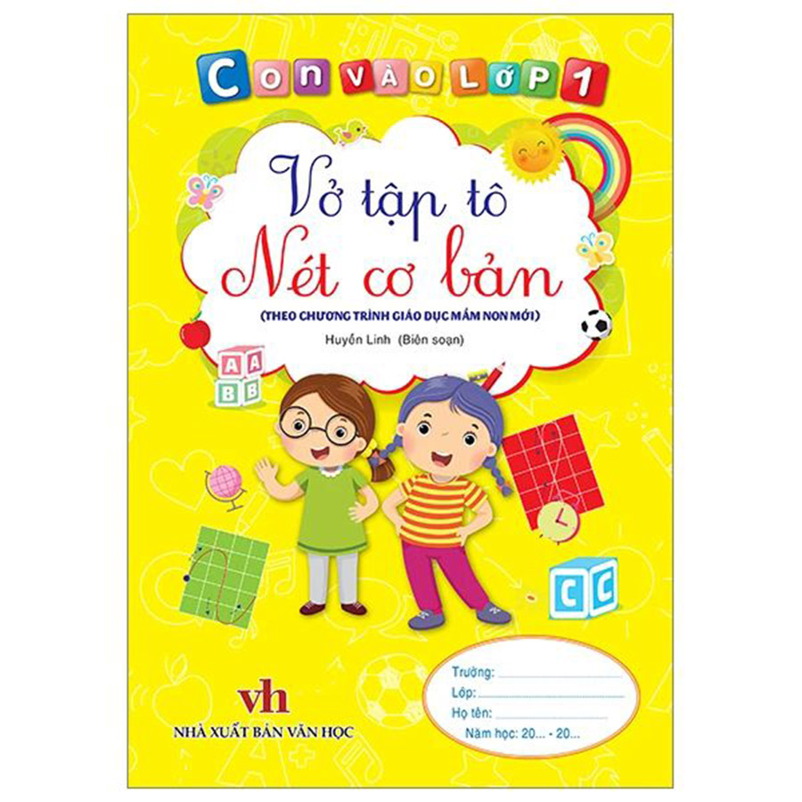 Con Vào Lớp 1 - Vở Tập Tô Nét Cơ Bản