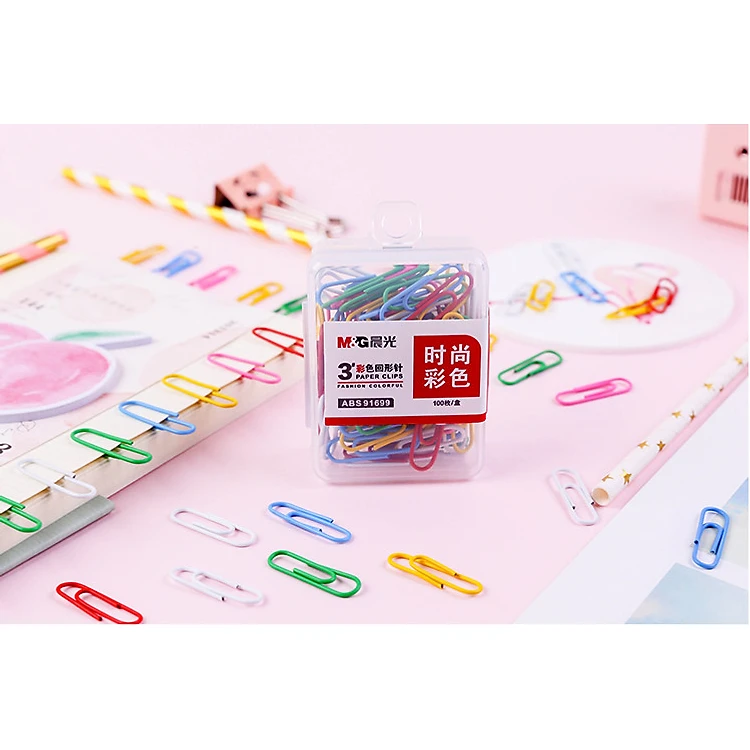 Ghim Kẹp Màu Hồ Sơ M&G ABS91699