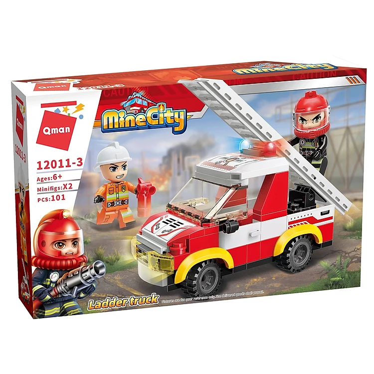 Đồ Chơi Xếp Hình Qman 12011 - Tổ Đội Chữa Cháy 12011