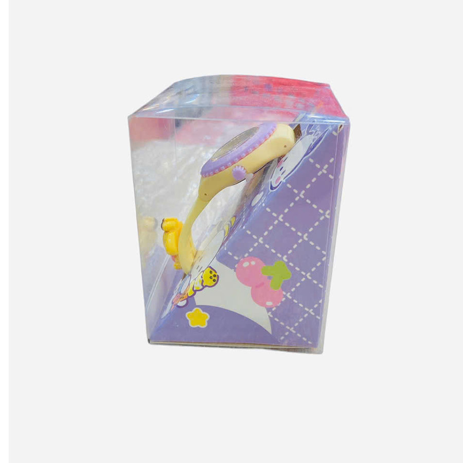 Đồng Hồ Đeo Tay Cho Bé Mặt Số Dây Đính Sticker Nổi Kèm Hộp Nhựa Trong Sanrio Family Mix 5 Mẫu