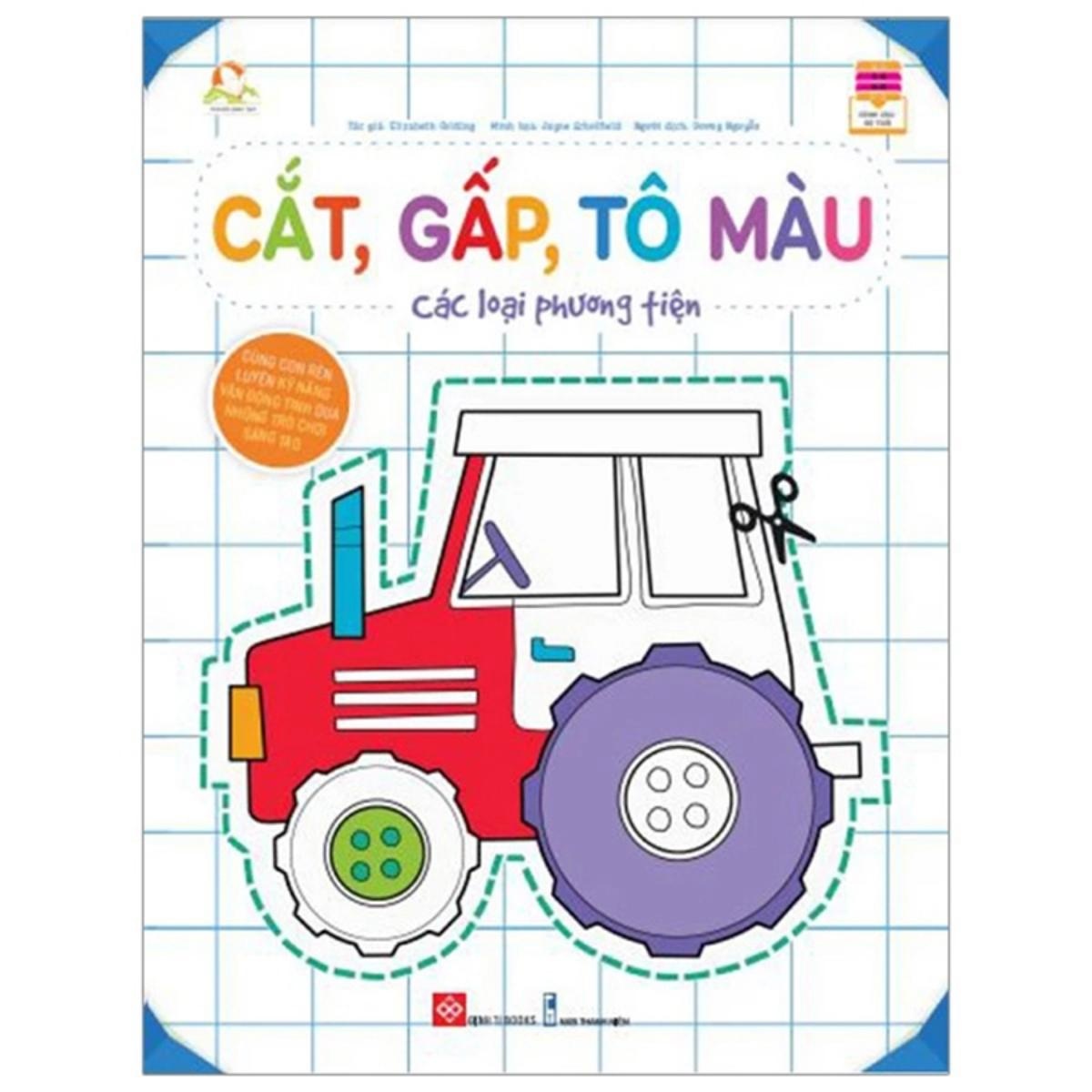 Combo 3 Cuốn Cắt, Gấp, Tô Màu