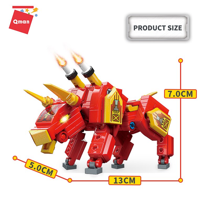 Đồ Chơi Xếp Hình Qman 41207: Bò Tót Dũng Cảm