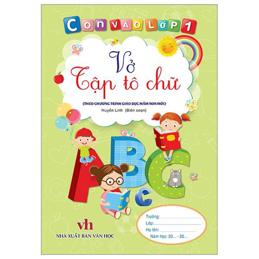 Con Vào Lớp 1 -Vở Tập Tô Chữ