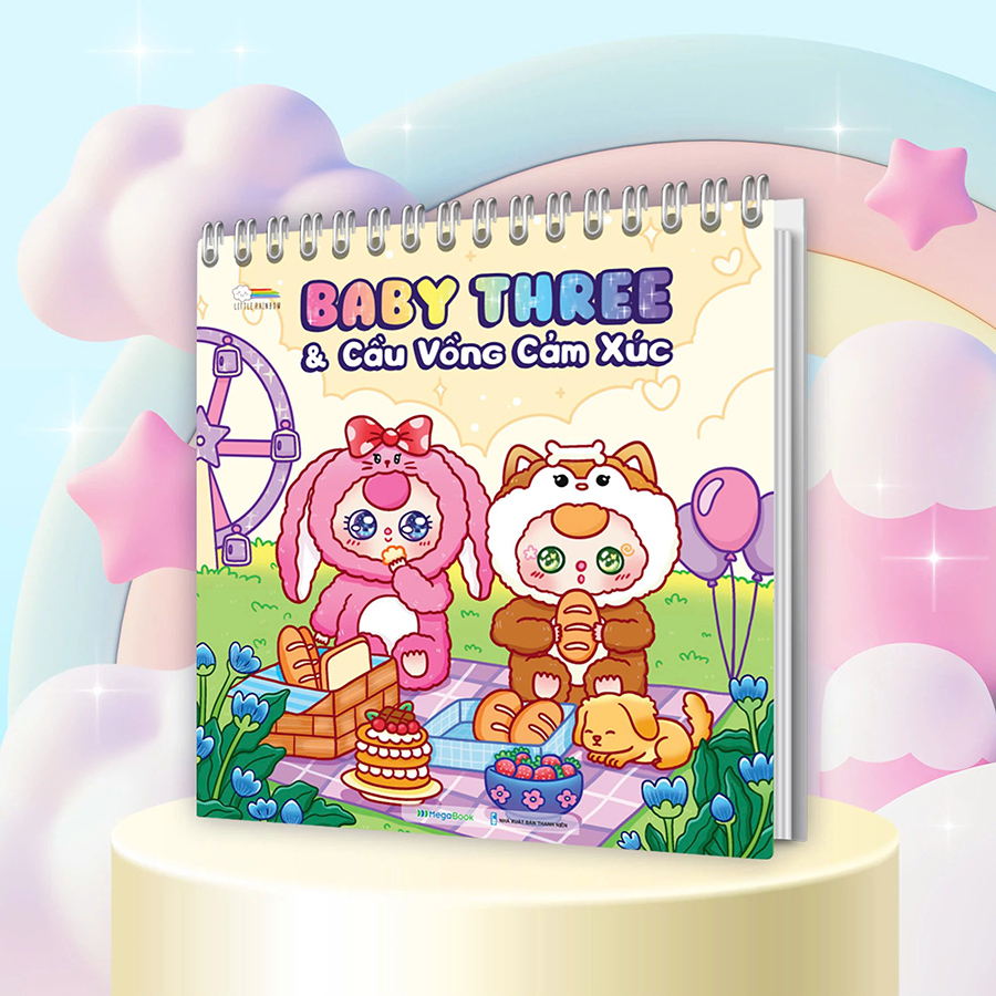 Sách Tô Màu BabyThree Và Cầu Vồng Cảm Xúc