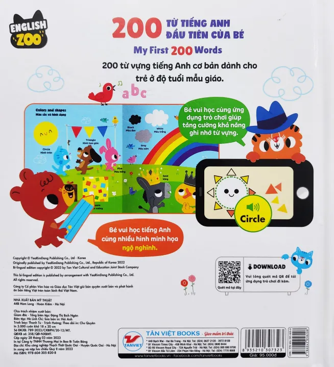 English Zoo - 200 Từ Vựng Tiếng Anh Đầu Tiên Của Bé - My First 200 Words