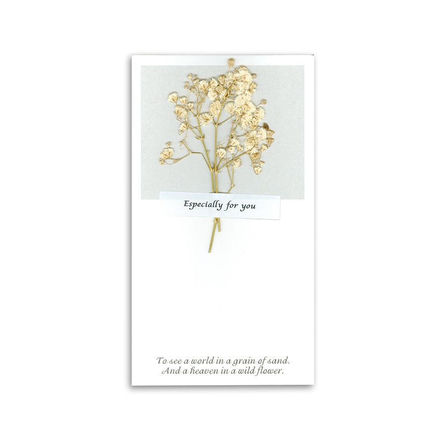 Thiệp Hoa Khô Gấp