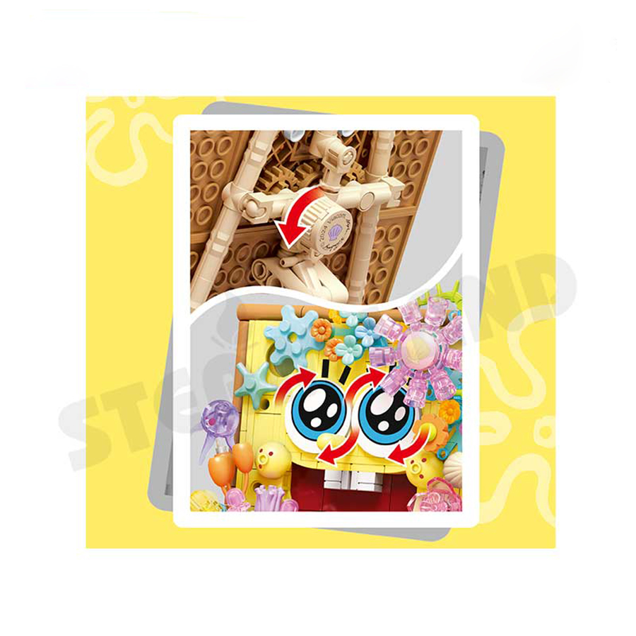 Đồ Chơi Lắp Ráp Khung Hoa Nghệ Thuật Bọt Biển SpongeBob SquarePants – SEMBO 612215