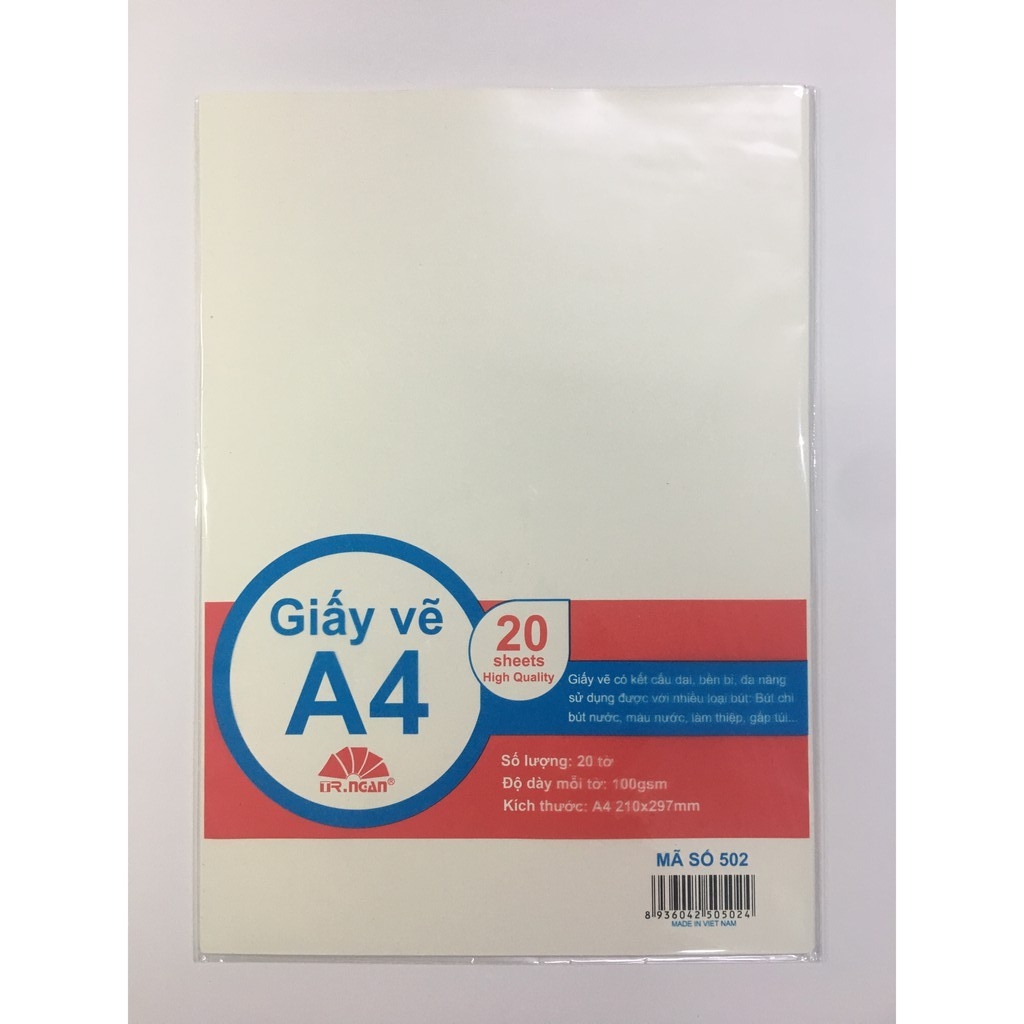 Giấy Vẽ Trường Ngân A4 TN502