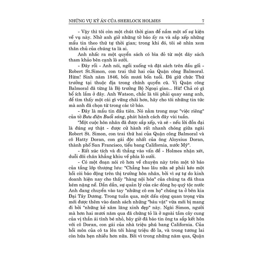 Những Vụ Kỳ Án Của Sherlock Holmes