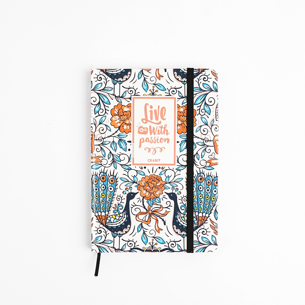 Sổ Bìa Cứng Crabit 1505 Live With Passion Kẻ Ngang