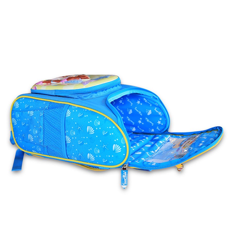 Ba Lô Chống Gù Smartkids Fancy World-Mermaid B-033 Màu Xanh Nhạt