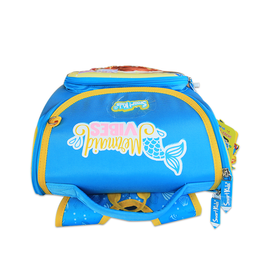 Ba Lô Chống Gù Smartkids Fancy World-Mermaid B-033 Màu Xanh Nhạt