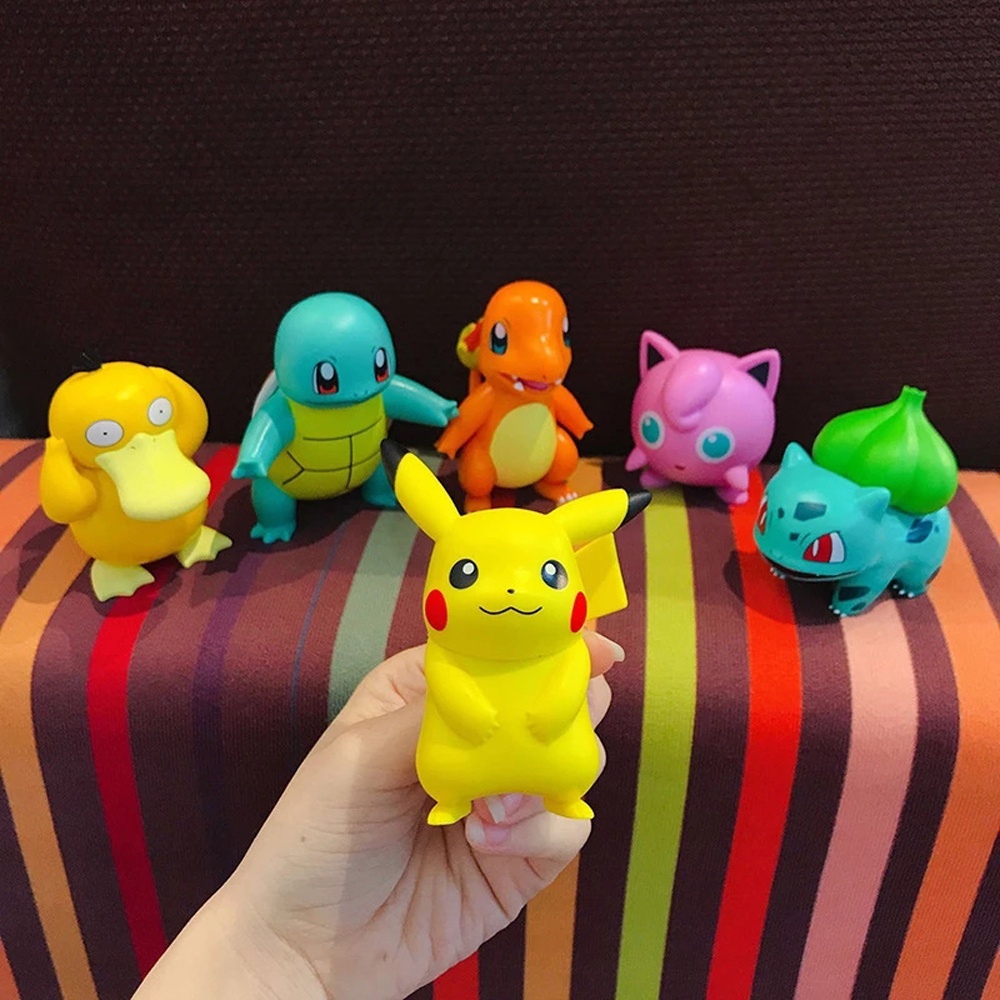 Tượng Nhựa Kèm Hộp Giấy Pokemon Psyduck Dễ Thương