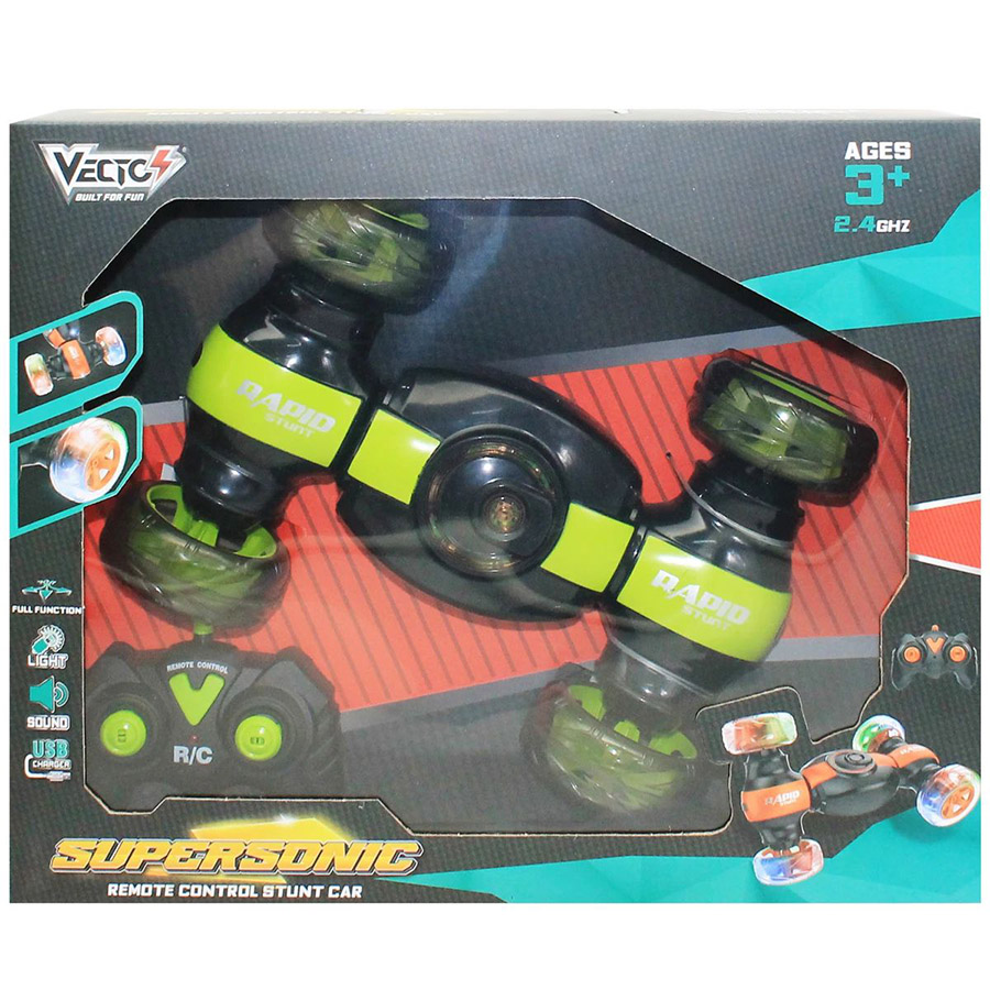 Đồ Chơi Siêu Xe Supersonic Quay Đầu Điều Khiển Từ Xa Màu Xanh VT0691/GR