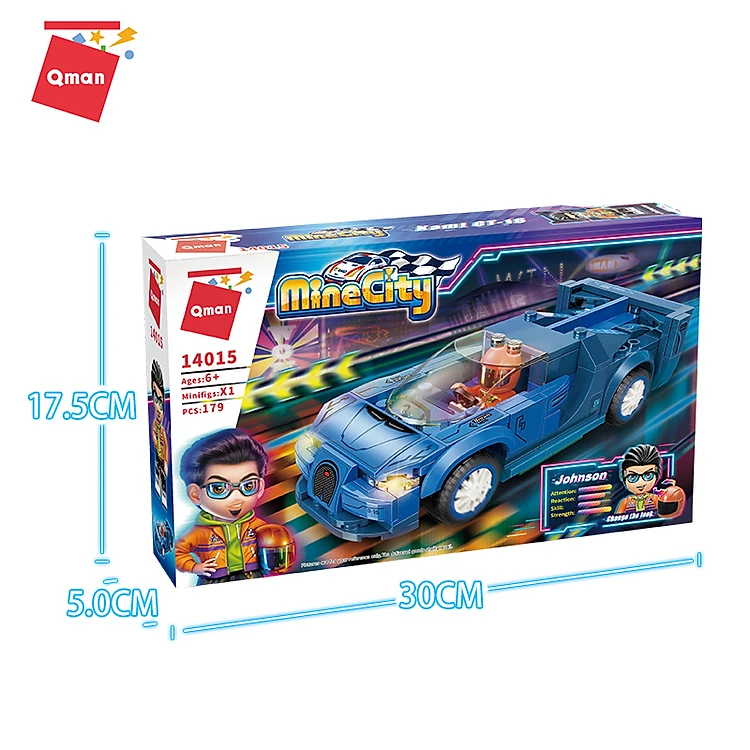 Đồ Chơi Xếp Hình Qman 14015: Xe Đua GT-16