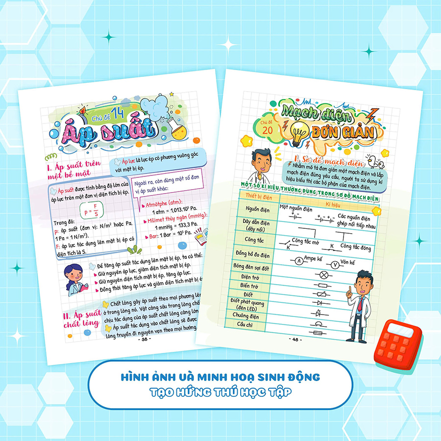 Sách Takenote Khoa Học Tự Nhiên Lý - Hóa - Sinh Lớp 8
