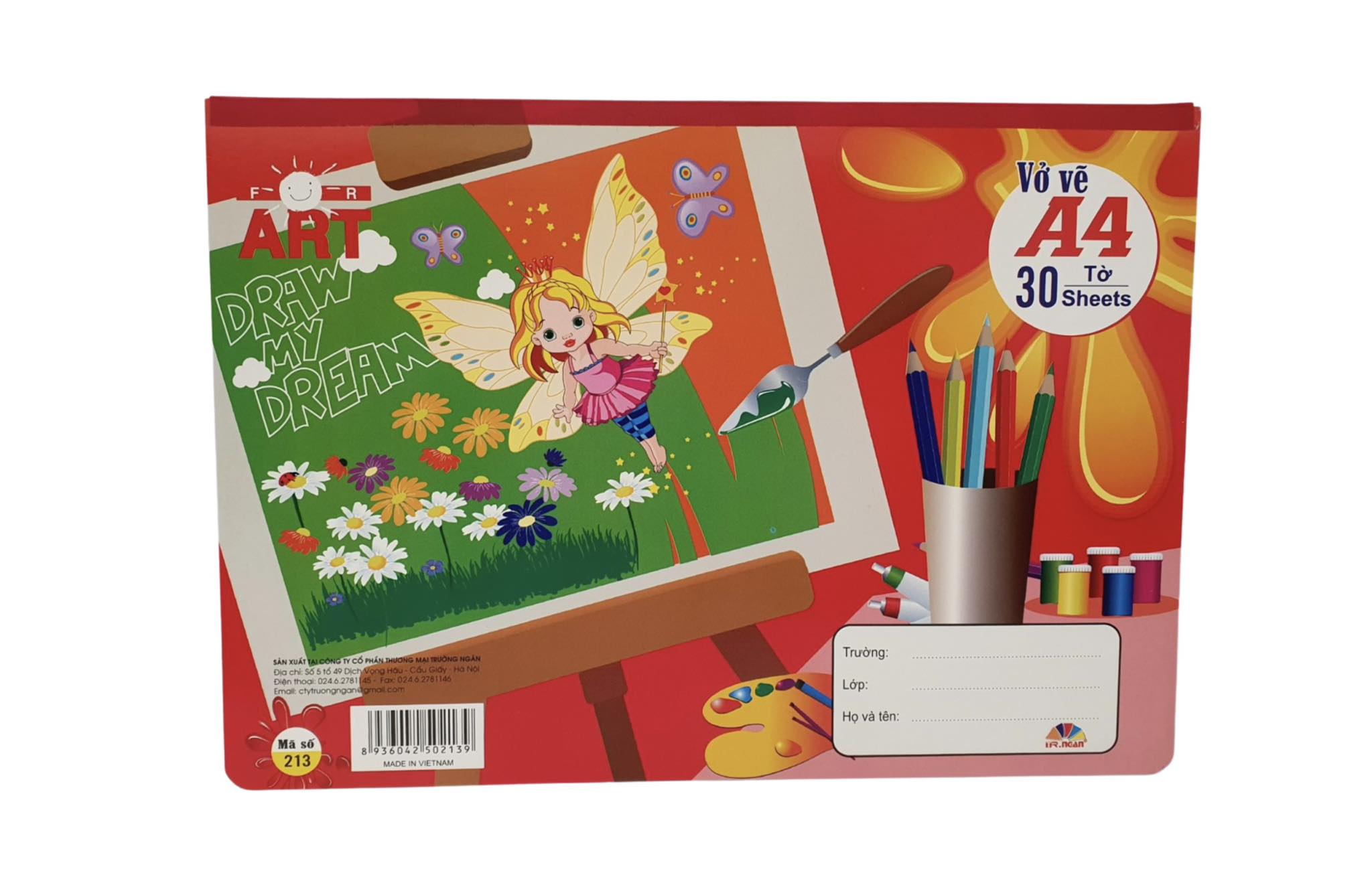 Vở Vẽ Trường Ngân A4 TN213