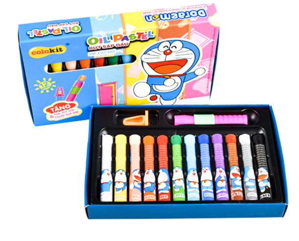 Bút Sáp Dầu Thiên Long Doraemon OP-C07/DO 12 Màu