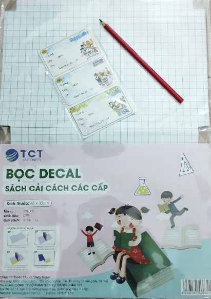 Bọc Đề Can SGK Mới TCT 032