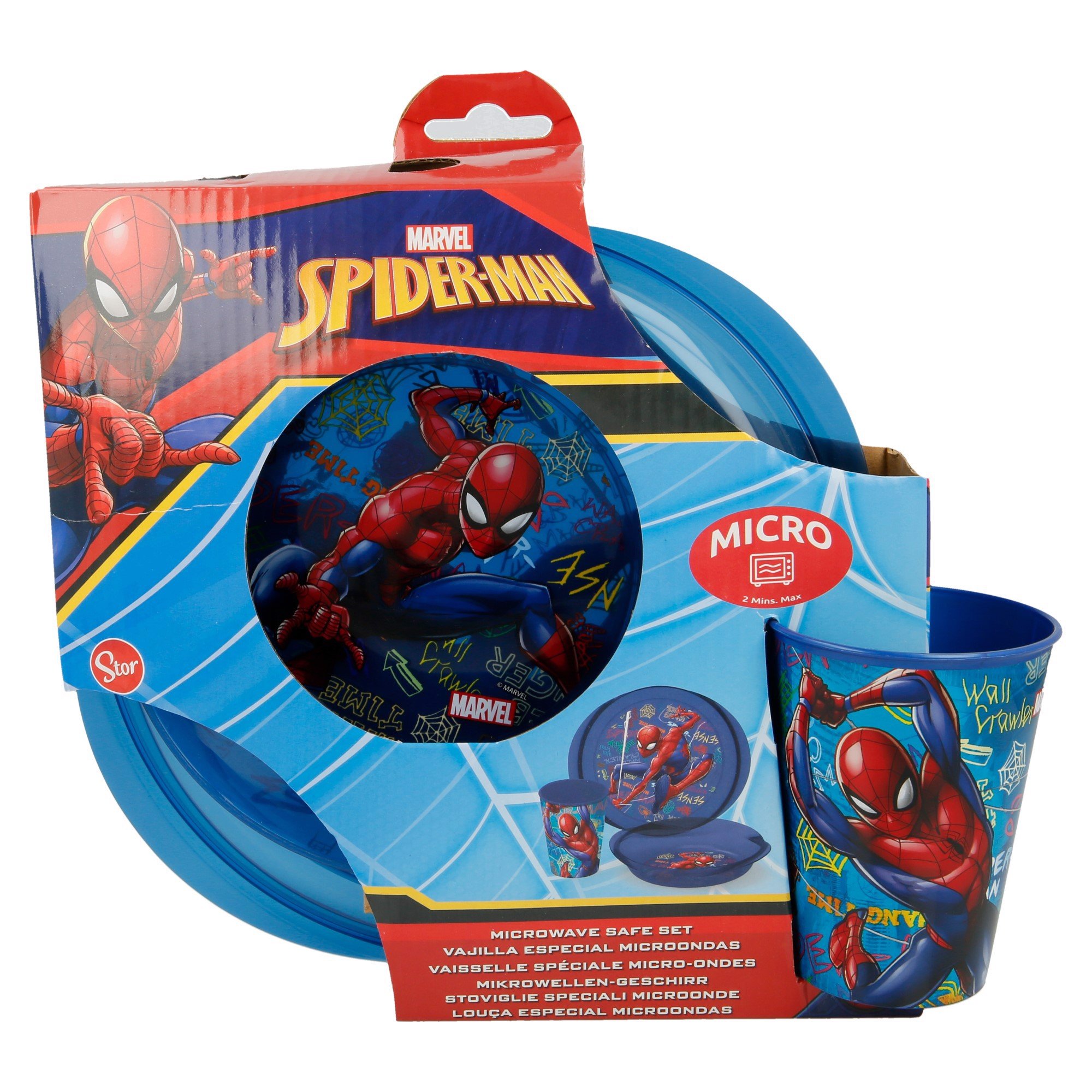 Bộ Bát Đĩa Ly Easy Micro Spiderman Graffiti 37980