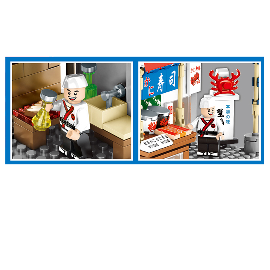 Đồ Chơi Lắp Ráp Nhà Hàng Crab Sushi Nhật Bản Sembo-601070