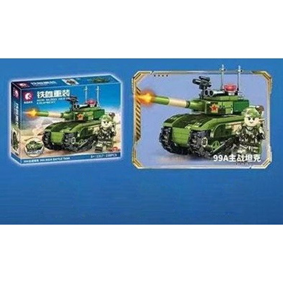 Đồ Chơi Lắp Ráp Xe Tăng Chiến Đấu Chủ Lực 99A-Sembo 1317