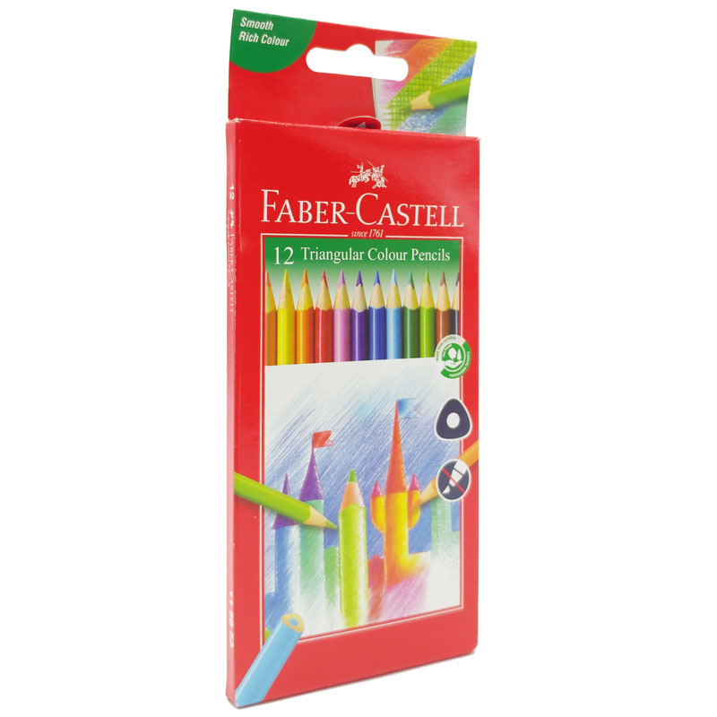 Hộp Bút Chì Màu Faber Castell Triangular 12 Màu