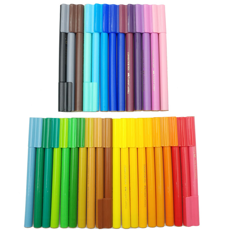 Bút Lông Màu Faber Castell Connector 33 Màu Hình Ngựa Unicorn