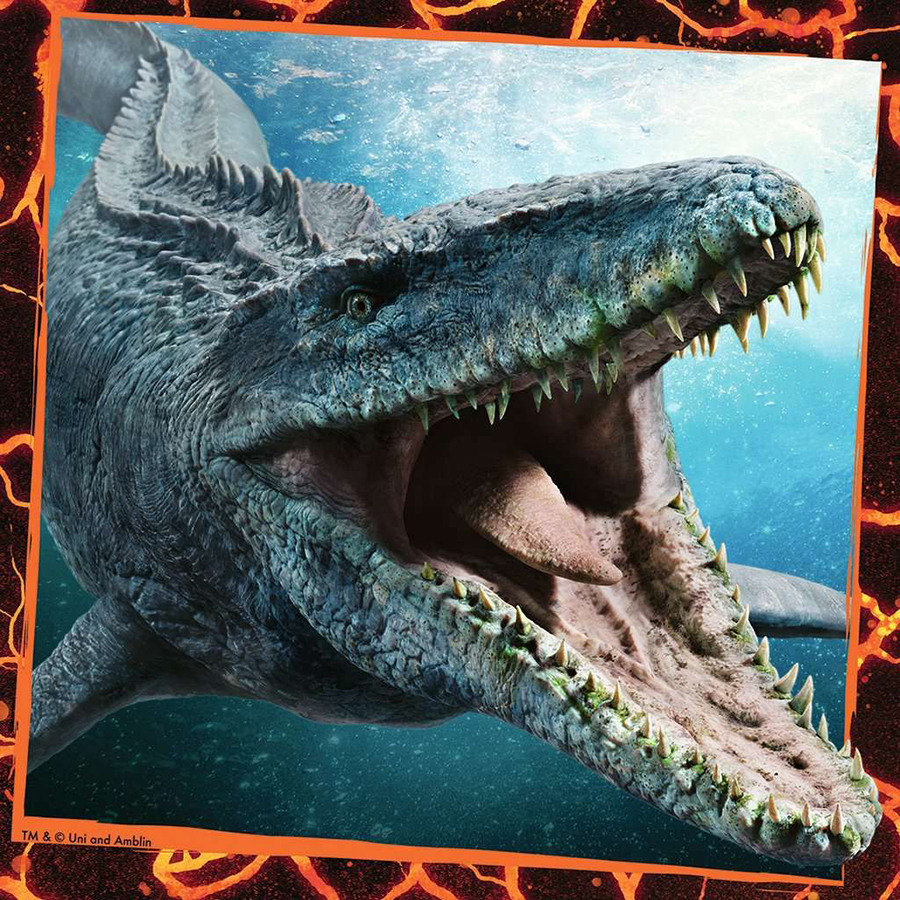 Đồ Chơi Xếp Hình Ravensburger Jurassic World Instinct To Hunt 3X49PC