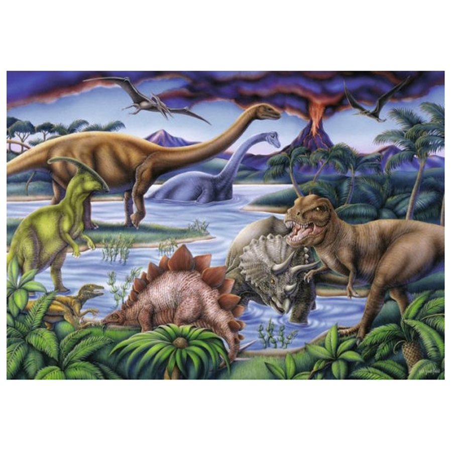 Đồ Chơi Xếp Hình Puzzle Dinosaur Playground 35 Mảnh RV086139
