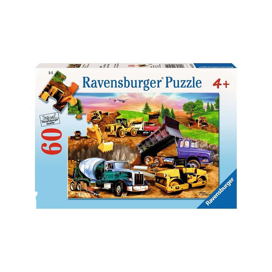 Đồ Chơi Xếp Hình Puzzle Công Trình Xây Dựng Ravensburger Construction Crowd 60 Miếng