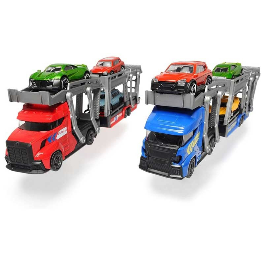 Bộ Đồ Chơi Xe Kéo Kèm 4 Ô Tô DICKIE TOYS Car Carrier 203745008
