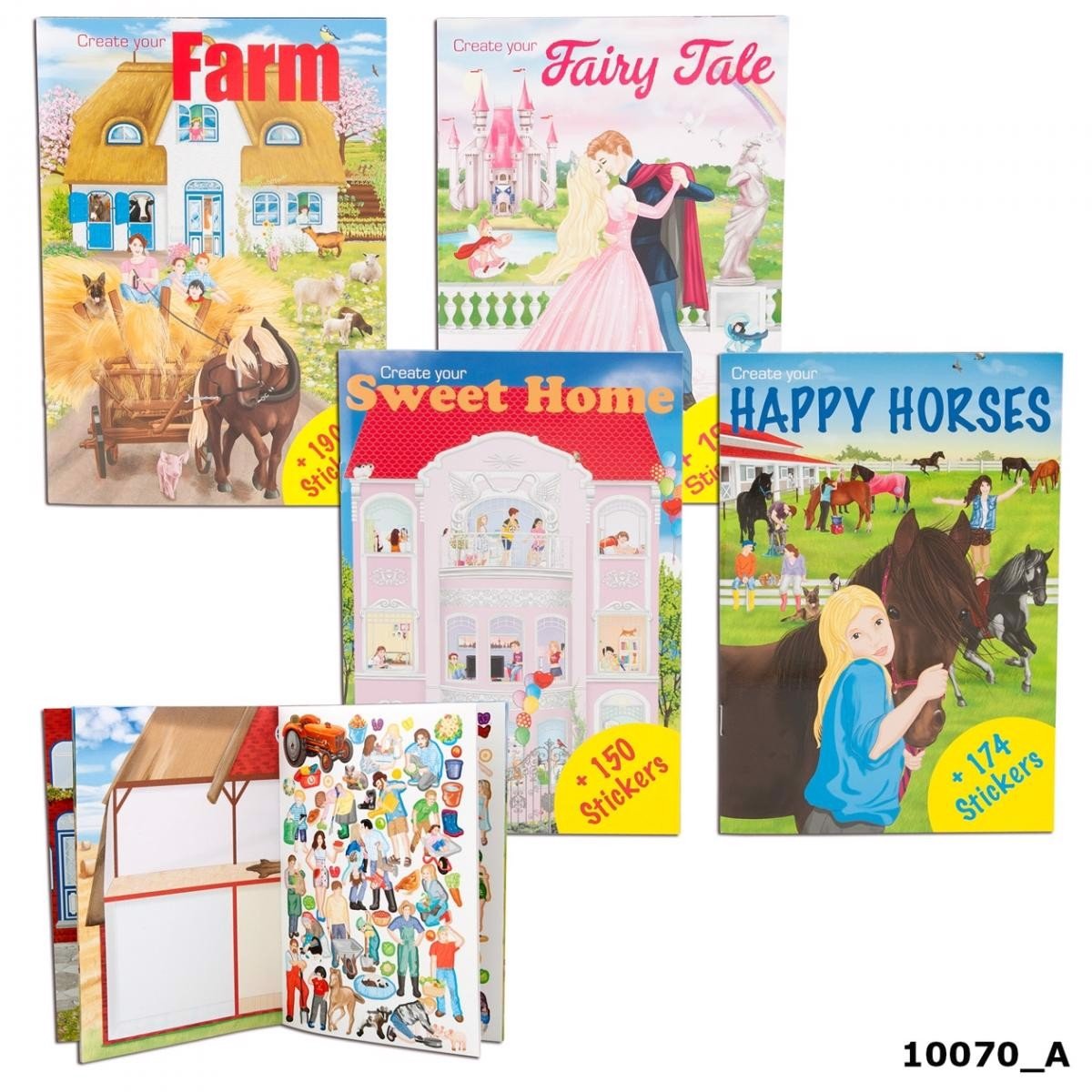 Đồ Chơi Bộ Sưu Tập Thiết Kế Thời Trang Mini Stickerworld Topmodel TM0010070