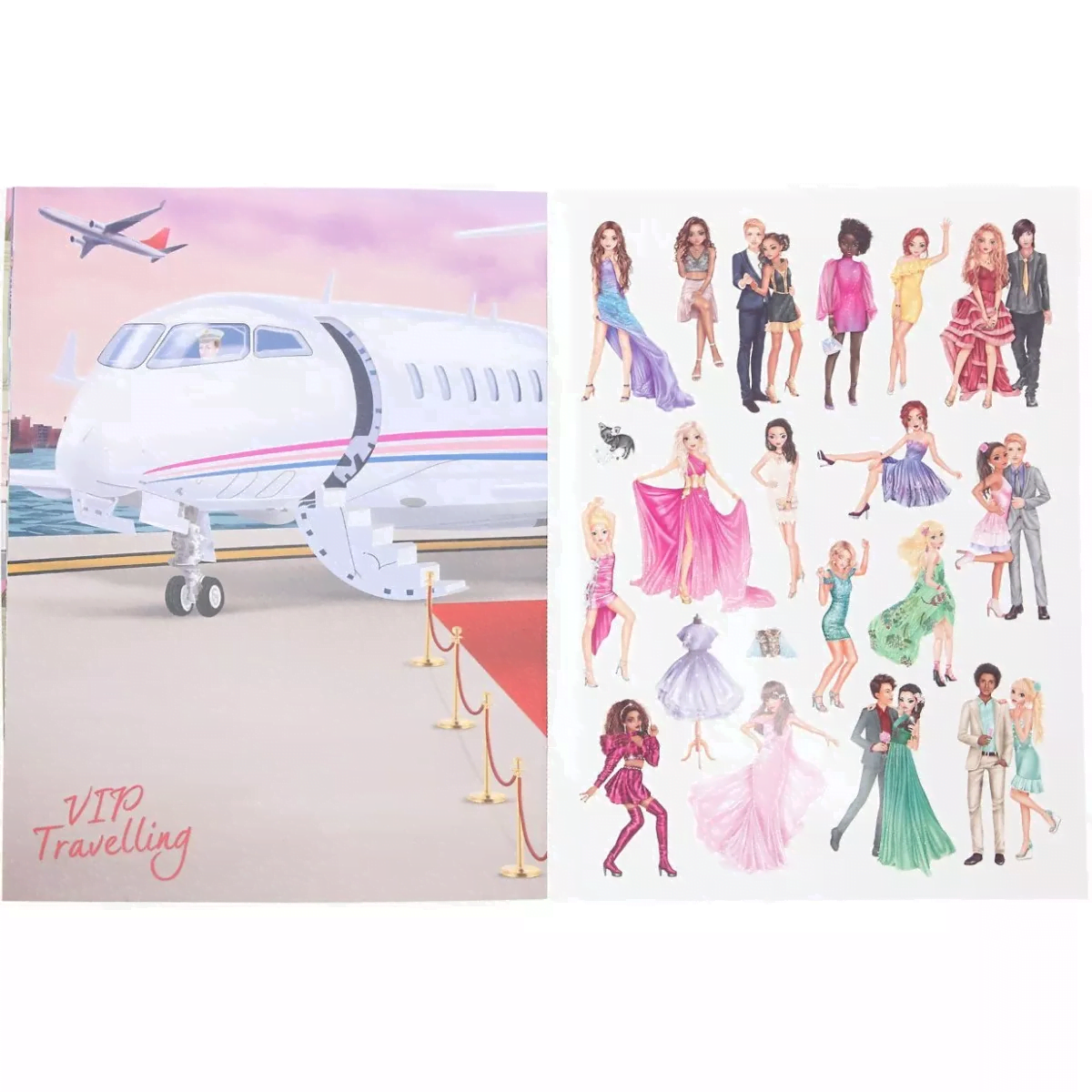 Đồ Chơi Bộ Sưu Tập Thiết Kế Thời Trang Glamour Stickerworld Topmodel TM011469