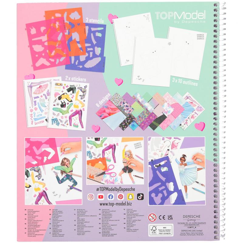 Đồ Chơi Bộ Sưu Tập Thiết Kế Thời Trang Dance Colouring Book Topmodel TM011877