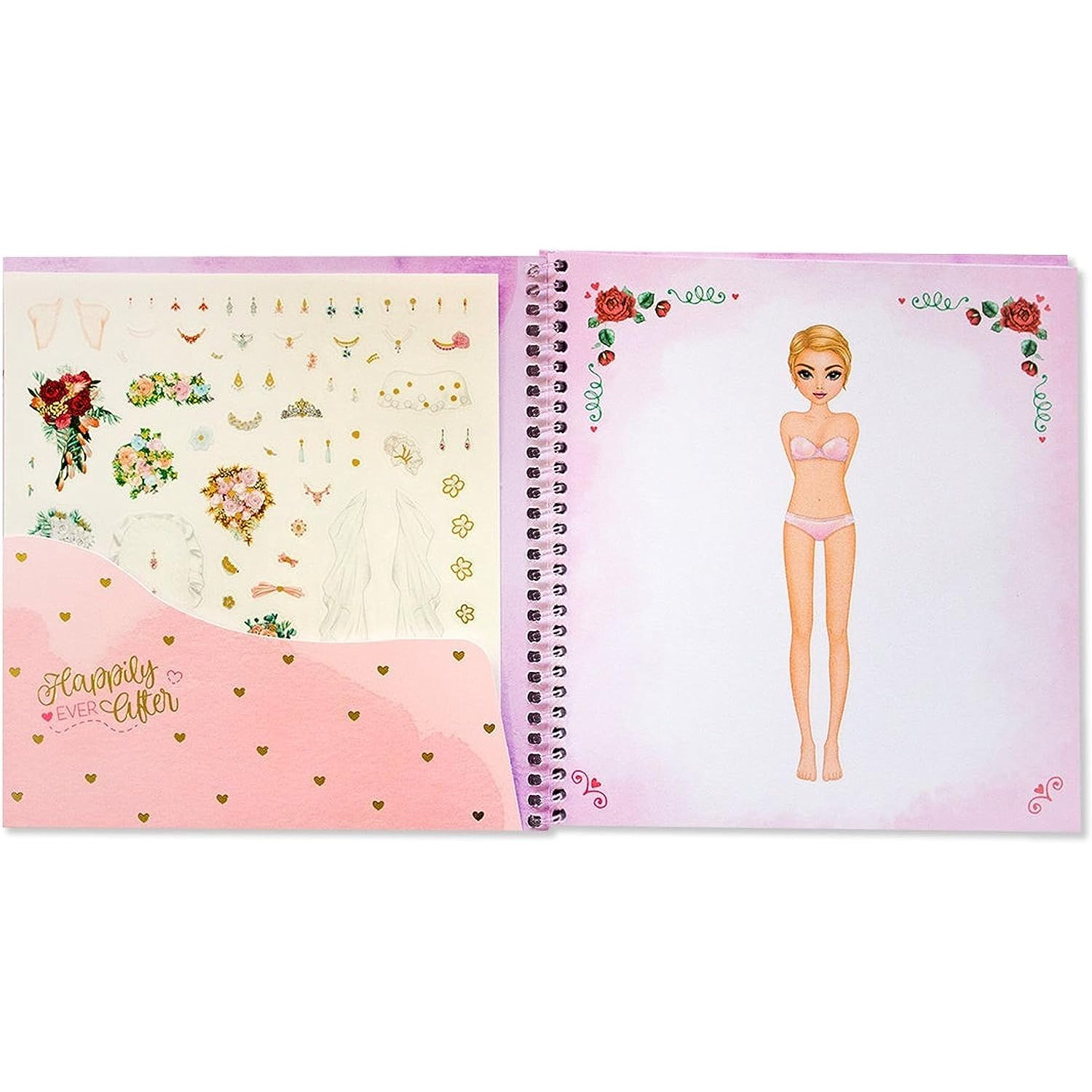Đồ Chơi Bộ Sưu Tập Thiết Kế Dress Me Up Chủ Đề Đám Cưới Kèm Sticker Topmodel 0412411