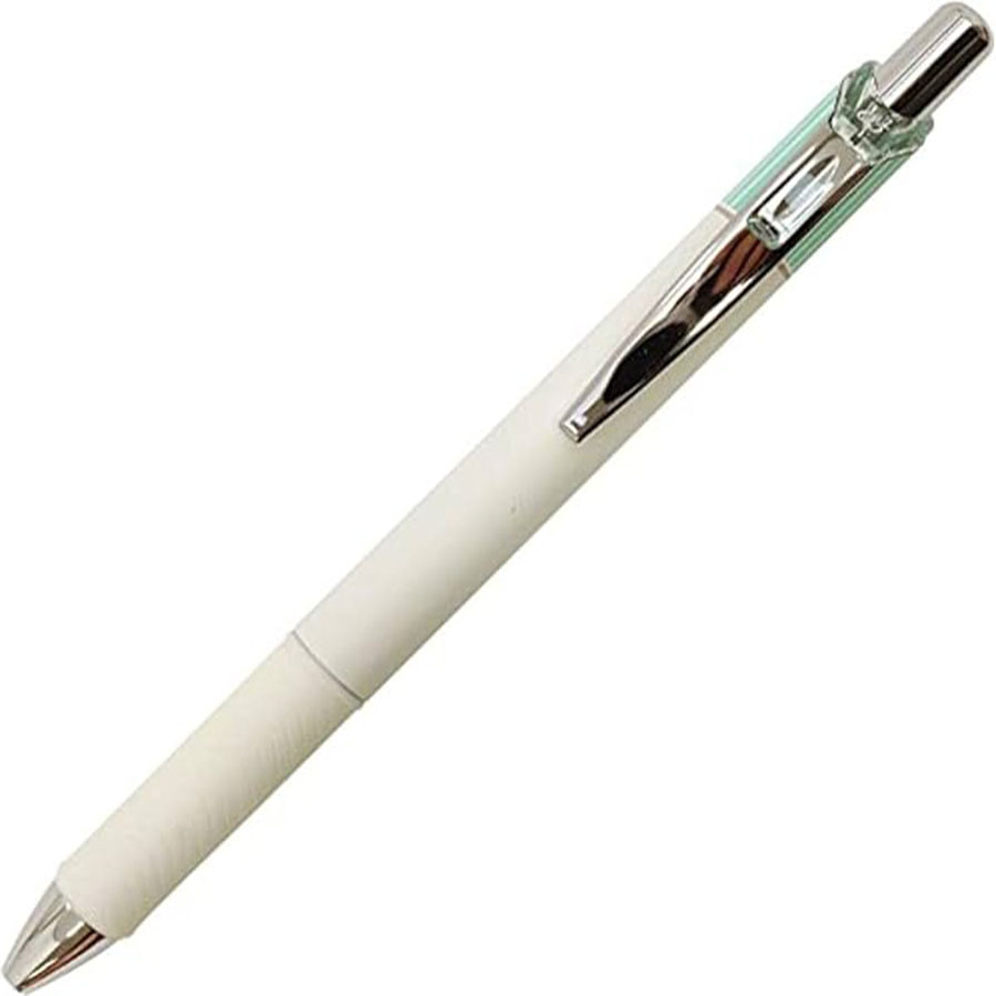 Bút Bi Nước Pentel Energel Clena 0.5mm BLN75LK-C Vỏ Viền Xanh Lá