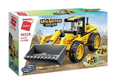 Đồ Chơi Xếp Hình Qman 42110: Xe Xây Dựng