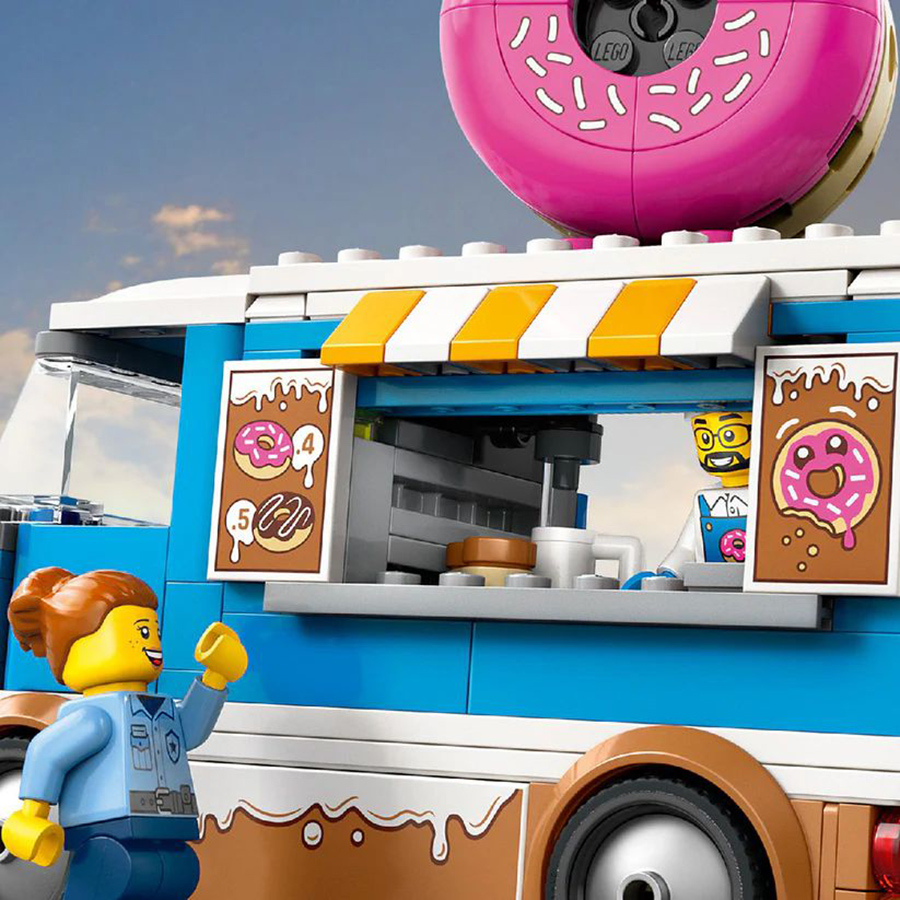 Đồ Chơi Lắp Ráp Xe Bánh Donut Di Động 60452