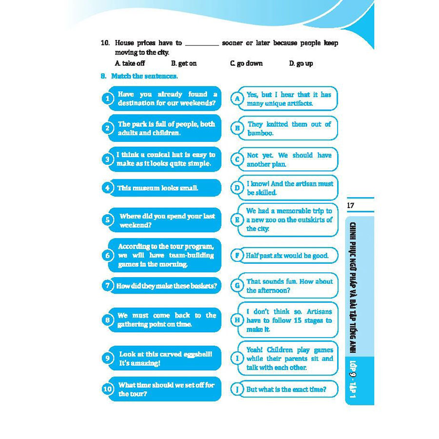 Chinh Phục Ngữ Pháp Và Bài Tập Tiếng Anh Lớp 9 Tập 1 - Có Đáp Án (Global Success)