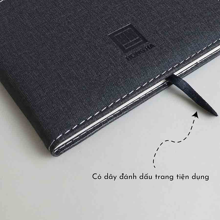 Sổ Bìa Da Hồng Hà A5 4625 200Tr