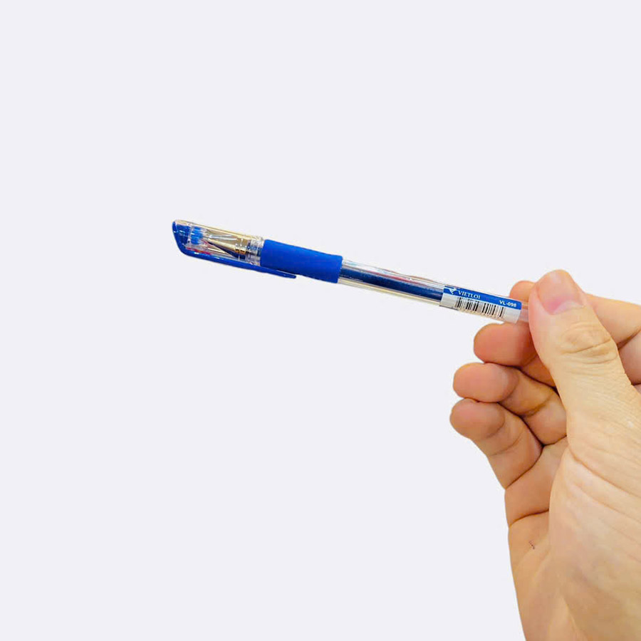 Bút Gel Mở Nắp Ngòi 0.5mm 3 Màu Xanh - Đen - Đỏ Vl-098
