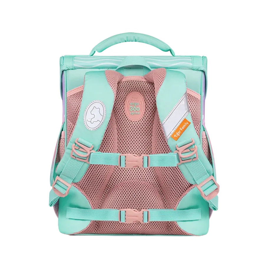 Ba Lô Học Sinh Chống Gù Tiger Family Nature Quest Schoolbag Pro - Peach Waves [Go Green] TGNQ-096A