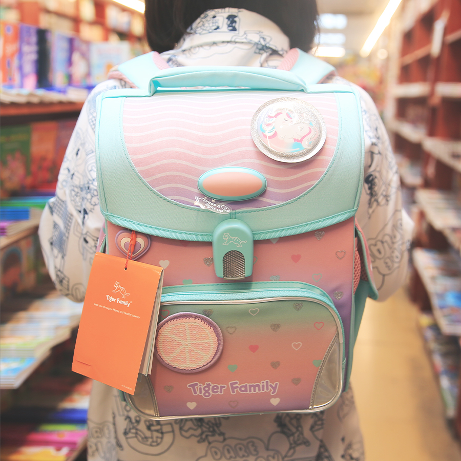Ba Lô Học Sinh Chống Gù Tiger Family Jolly Schoolbag Pro 2 - Peach Waves [Go Green] TGJL-080A