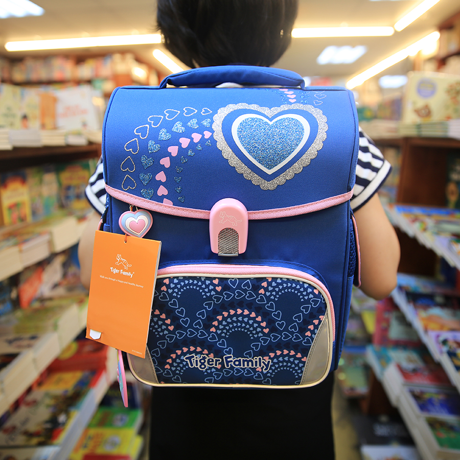 Ba Lô Học Sinh Chống Gù Tiger Family Jolly Pro 2 - Sapphire Heart TGJL-078A