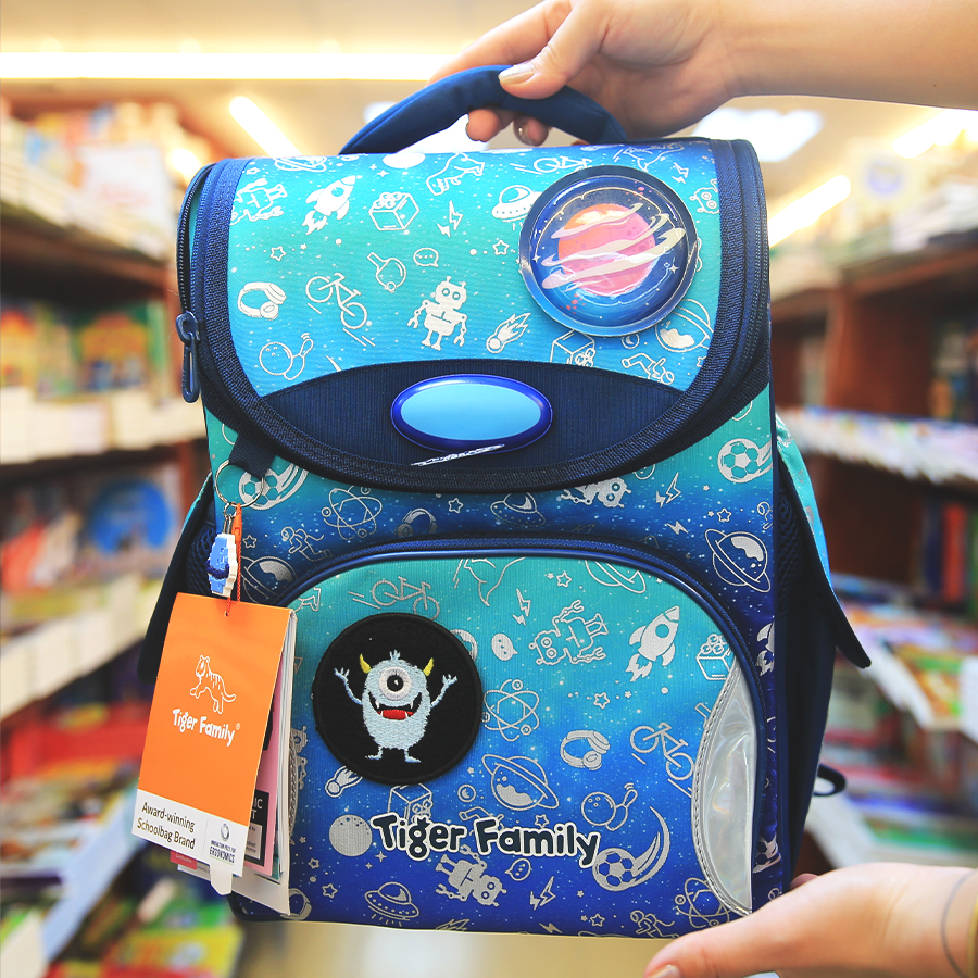 Ba Lô Học Sinh Chống Gù Tiger Family Nature Quest Schoolbag Pro - Space Things [Go Green] TGNQ-097A